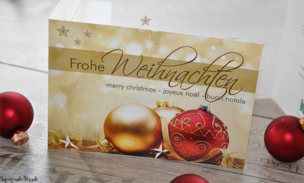 Geschäftliche Weihnachtskarte In Firmenfarbe