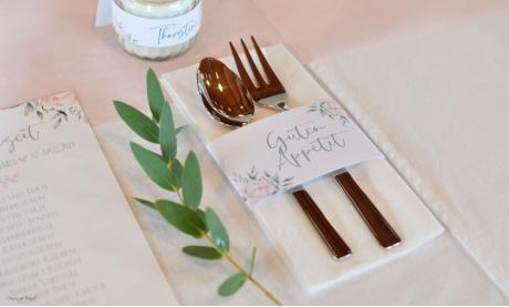 Serviettenbanderole Hochzeit Guten Appetit