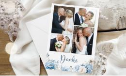 Dankeskarte Hochzeit Aquarell