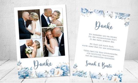 Dankeskarte Hochzeit Aquarell