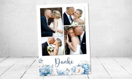 Dankeskarte Hochzeit Aquarell