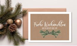 Individuelle Weihnachtskarten für  Unternehmen