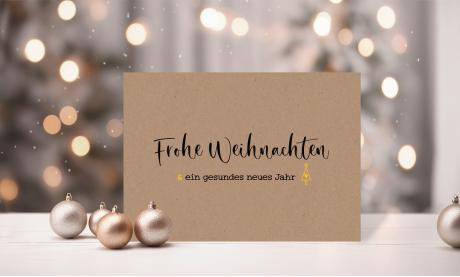 Individuelle Weihnachtskarten für  Unternehmen