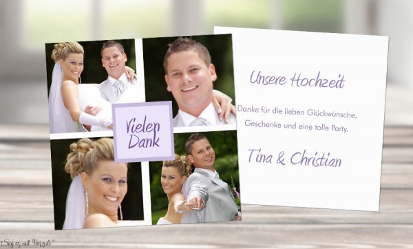 Danksagungskarten Hochzeit, Karten, Danksagung, Hochzeitskarten, Weiß 